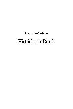 Manual do candidato - História do Brasil