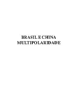 Brasil e China: multipolaridade