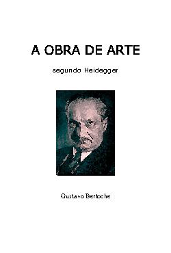 A Obra de Arte Segundo Heidegger