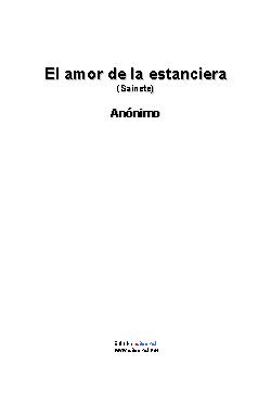  - El Amor de la Estanciera