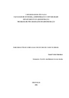 Concessao; Concessões; Desenvolvimento socio-economico; Infra-estrutura; Parceria público-privada; Servicos de utilidade publica