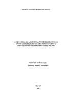 Instrução Pública Paulista - Diretoria geral da Instrução Pública- Estatística - burocracia - racionalização