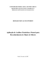 Narizes Artificiais, Sensores de Aroma, Reconhecimento de Padrões, Diabetes