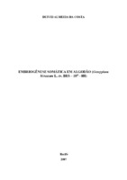 Algodão, embriogênese somática, reguladores de crescimento, calos embriogênicos, estruturas pré-embriogênicas, estresse, isoenzimas, sistema antioxidativo.