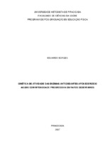 CINÉTICA DE ATIVIDADE DAS ENZIMAS ANTIOXIDANTES APÓS EXERCÍCIO AGUDO COM INTENSIDADE PROGRESSIVA EM RATOS SEDENTÁRIOS