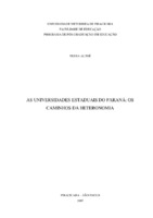 Reforma do Estado. Políticas Públicas. Autonomia Administrativa.