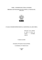  - Avaliação neurocomportamental e genotóxica da amantadina - ULBRA/GENÉTICA E  TOXICOLOGIA APLICADA - GENÉTICA - 2008