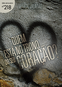 “Quem está no trono do seu coração? Essa é uma pergunta que todo crente em Jesus deveria fazer. Muitos podem até dizer que no dia que aceitaram a Jesus, como Senhor e Salvador, Ele se tornou dono de seus corações. Mas Jesus só está no trono do no