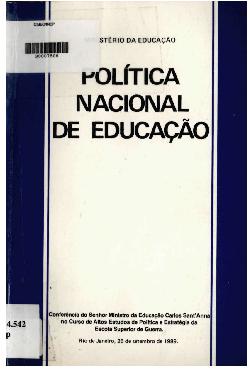 Política nacional de educação