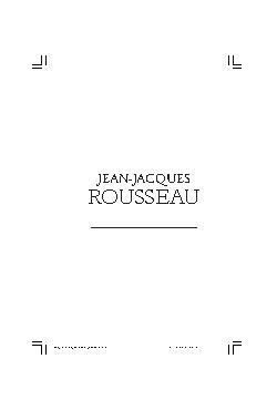 Jean-Jacques Rousseau