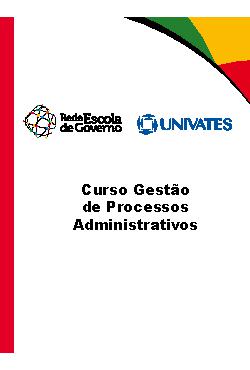 Curso gestão de processos administrativo