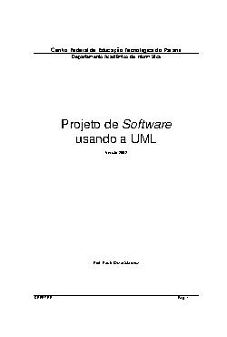 Projeto de Software usando UML