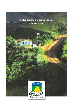 Diretrizes para o desenvolvimento do turismo rural